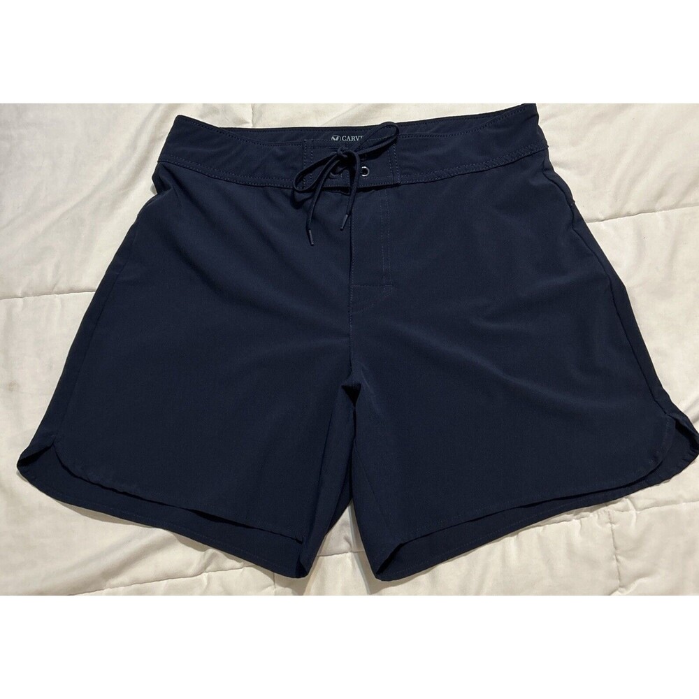 Carve Designs Navy Blue Running Swim Shorts Sz 10 Athletic Recycled Eco Light